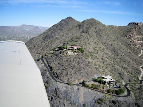 from an airplane
